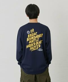 GLAZOS / グラソス Tシャツ | バックリフレクタープリント長袖Tシャツ
