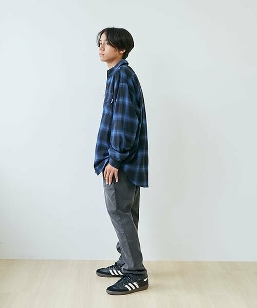 GLAZOS / グラソス シャツ・ブラウス | ジップチェックシャツ | 詳細11