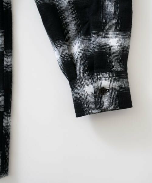 GLAZOS / グラソス シャツ・ブラウス | ジップチェックシャツ | 詳細2