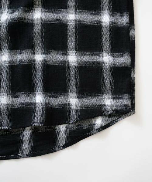 GLAZOS / グラソス シャツ・ブラウス | ジップチェックシャツ | 詳細4