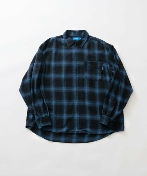 GLAZOS / グラソス シャツ・ブラウス | ジップチェックシャツ | 詳細7