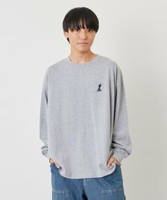 GLAZOS / グラソス Tシャツ | 【GLSW.】【ヘビーウェイト天竺】アソート刺繍ロゴ長袖Tシャツ