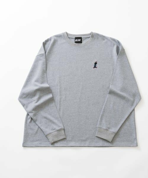GLAZOS / グラソス Tシャツ | 【GLSW.】【ヘビーウェイト天竺】アソート刺繍ロゴ長袖Tシャツ | 詳細11
