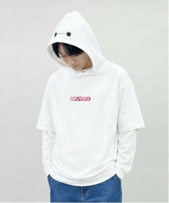 GLAZOS / グラソス Tシャツ | 【DISNEY】BAYMAX_フード付き半袖ビッグTシャツ