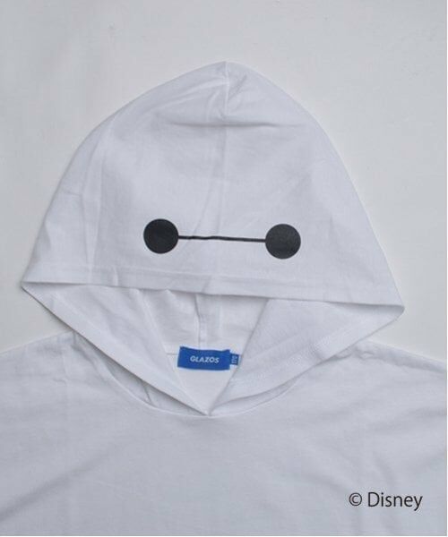 GLAZOS / グラソス Tシャツ | 【DISNEY】BAYMAX_フード付き半袖ビッグTシャツ | 詳細3