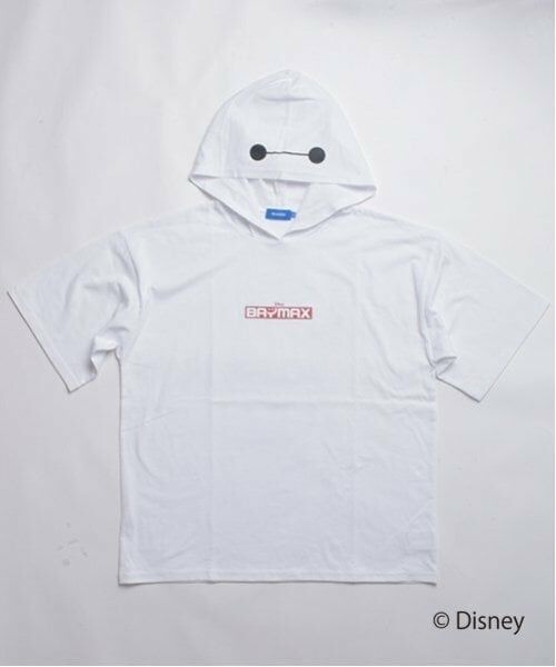 GLAZOS / グラソス Tシャツ | 【DISNEY】BAYMAX_フード付き半袖ビッグTシャツ | 詳細5