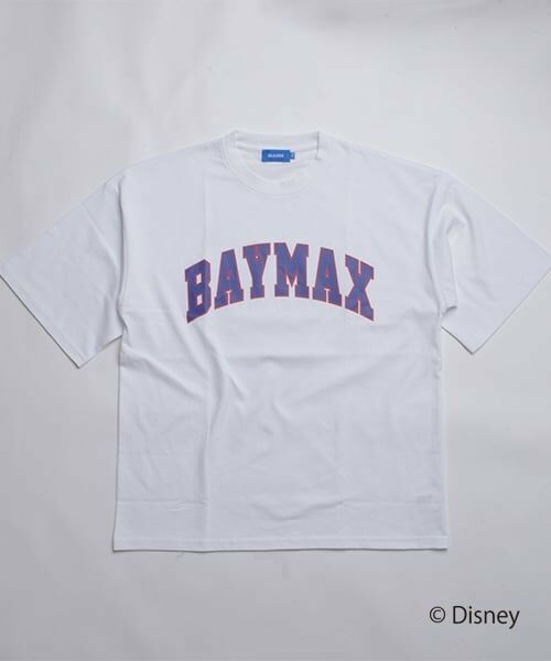GLAZOS / グラソス Tシャツ | 【DISNEY】BAYMAX_カレッジロゴ半袖Tシャツ | 詳細10