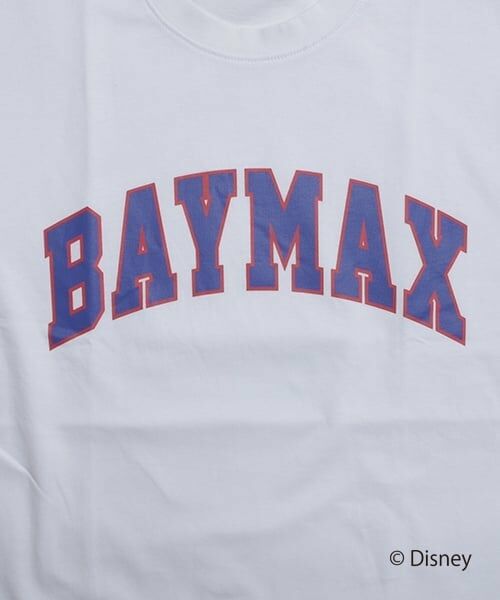 GLAZOS / グラソス Tシャツ | 【DISNEY】BAYMAX_カレッジロゴ半袖Tシャツ | 詳細2