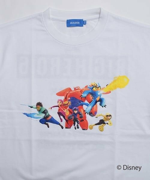 GLAZOS / グラソス Tシャツ | 【DISNEY】BAYMAX_BIG HERO ６半袖Tシャツ | 詳細2