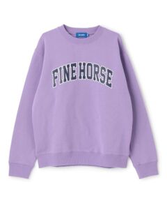 GLAZOS / グラソス スウェット | カレッジロゴ フロントプリント 裏毛トレーナー