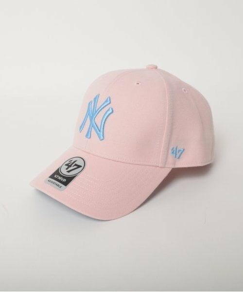 GLAZOS / グラソス キャップ | 【‘47】CLEAN UP ロゴ刺繍キャップ（ピンク）