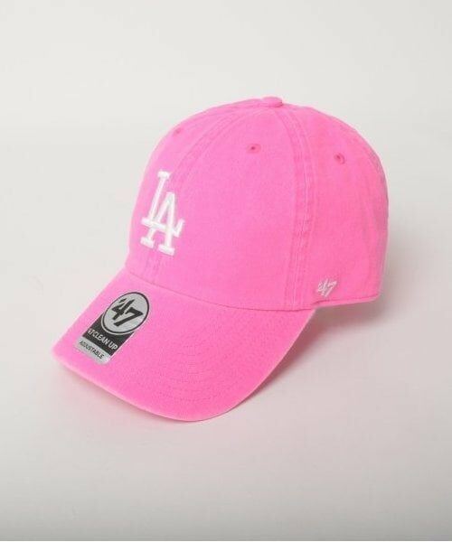 GLAZOS / グラソス キャップ | 【‘47】CLEAN UP ロゴ刺繍キャップ（チェリー ピンク）