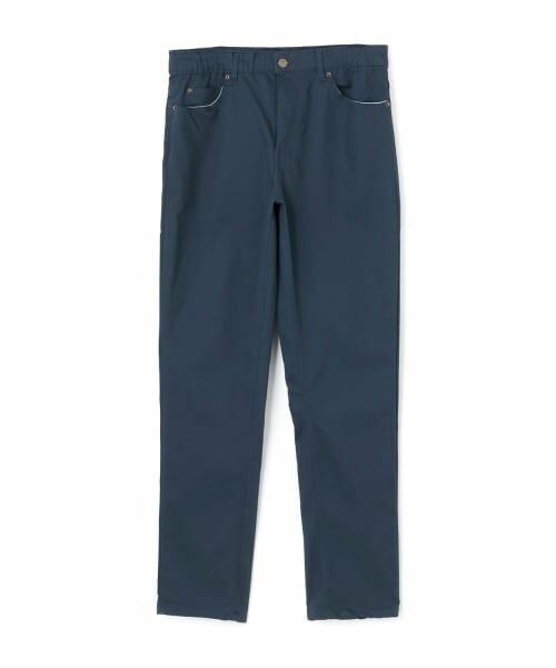 GLAZOS / グラソス その他パンツ | 綿ポリストレッチツイル・スリムパンツ（紺）