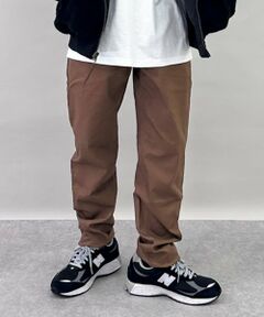 GLAZOS / グラソス その他パンツ | 綿ポリストレッチツイル・スリムパンツ（ウエストアジャスター付き）