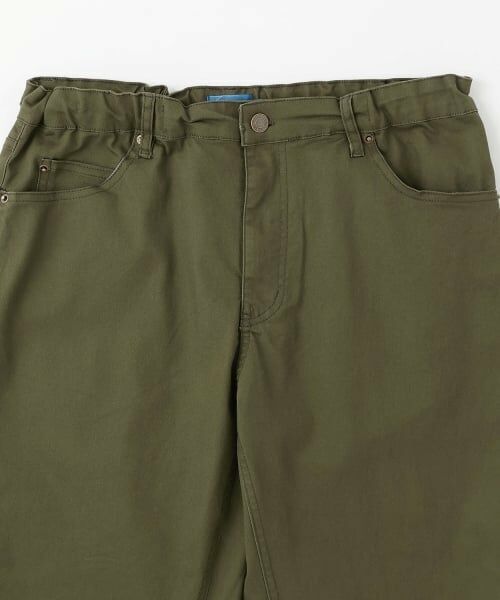 GLAZOS / グラソス その他パンツ | 綿ポリストレッチツイル・スリムパンツ（ウエストアジャスター付き） | 詳細2