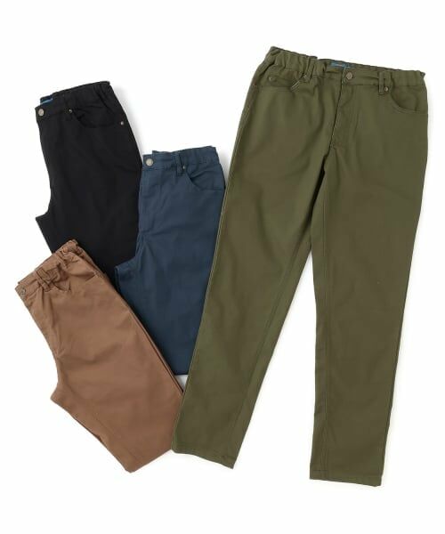 GLAZOS / グラソス その他パンツ | 綿ポリストレッチツイル・スリムパンツ（ウエストアジャスター付き） | 詳細9