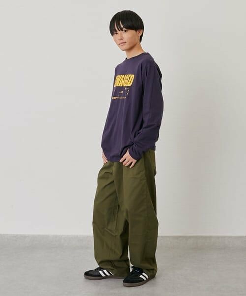 GLAZOS / グラソス その他パンツ | 綿ポリストレッチツイル・バギーパンツ | 詳細13