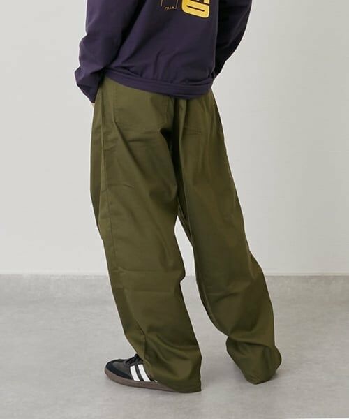GLAZOS / グラソス その他パンツ | 綿ポリストレッチツイル・バギーパンツ | 詳細15