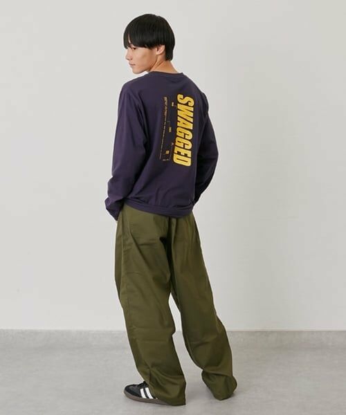 GLAZOS / グラソス その他パンツ | 綿ポリストレッチツイル・バギーパンツ | 詳細16