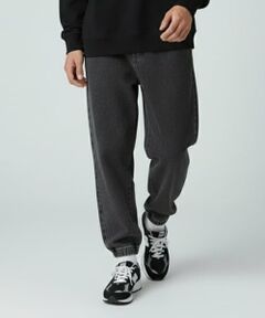 GLAZOS / グラソス その他パンツ | 裏起毛ストレッチデニム・ジョガーパンツ