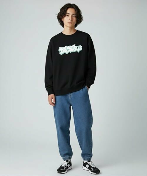 GLAZOS / グラソス その他パンツ | 裏起毛ストレッチデニム・ジョガーパンツ | 詳細14