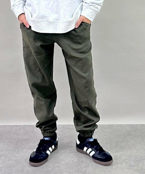 GLAZOS / グラソス その他パンツ | 【あったか】裏起毛スーパーストレッチジョガーパンツ(カーキ)