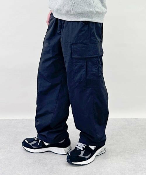 GLAZOS / グラソス その他パンツ | ナイロン起毛裏地つきカーゴパンツ（黒）