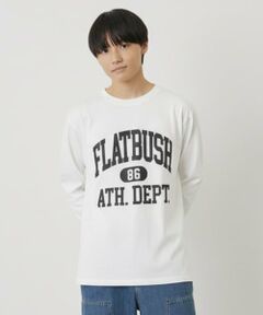 GLAZOS / グラソス Tシャツ | 【プチプラ】フロントカレッジロゴ長袖Tシャツ