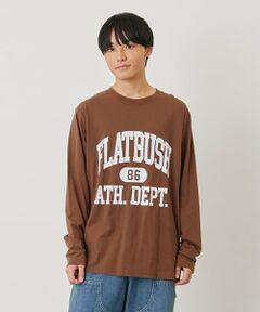 GLAZOS / グラソス Tシャツ | 【プチプラ】フロントカレッジロゴ長袖Tシャツ