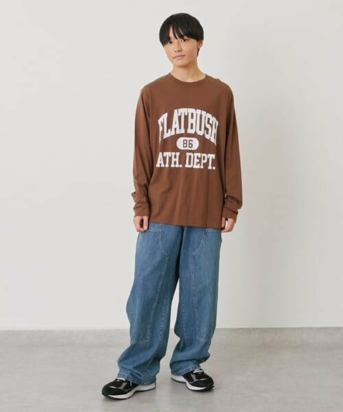 GLAZOS / グラソス Tシャツ | 【プチプラ】フロントカレッジロゴ長袖Tシャツ | 詳細11