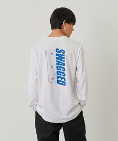 GLAZOS / グラソス Tシャツ | 【プチプラ】バックバーチカルロゴプリント長袖Tシャツ