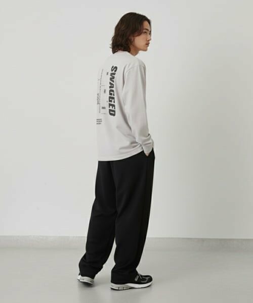 GLAZOS / グラソス Tシャツ | 【プチプラ】バックバーチカルロゴプリント長袖Tシャツ | 詳細13