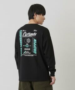 GLAZOS / グラソス Tシャツ | 【プチプラ】バック２トーンロゴプリント長袖Tシャツ