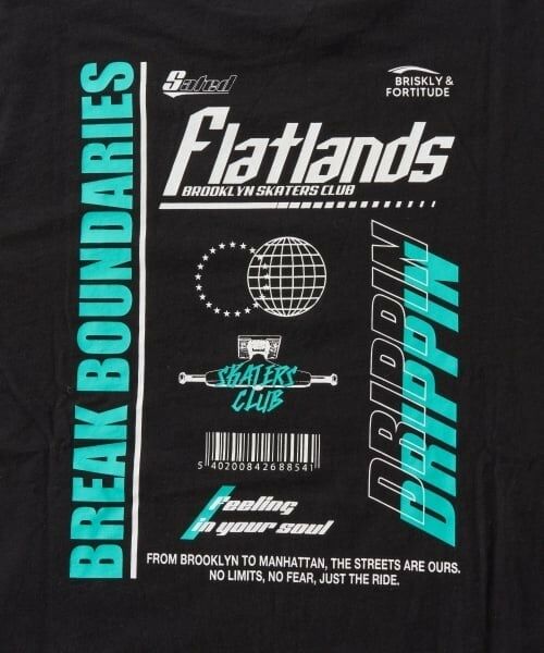 GLAZOS / グラソス Tシャツ | 【プチプラ】バック２トーンロゴプリント長袖Tシャツ | 詳細4