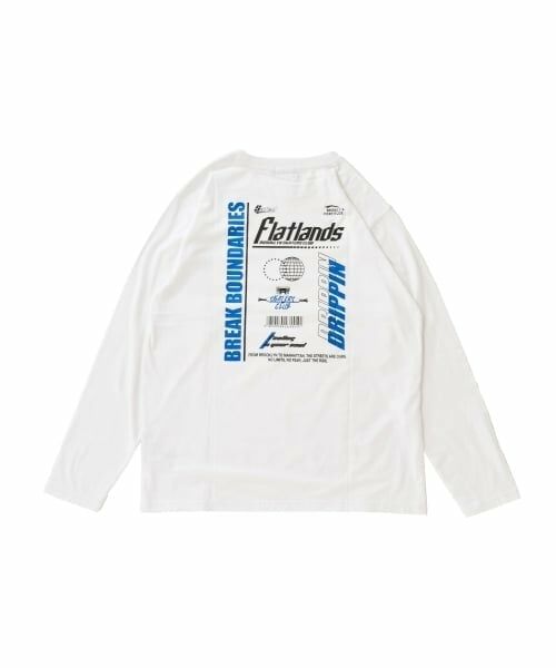 GLAZOS / グラソス Tシャツ | 【プチプラ】バック２トーンロゴプリント長袖Tシャツ | 詳細5