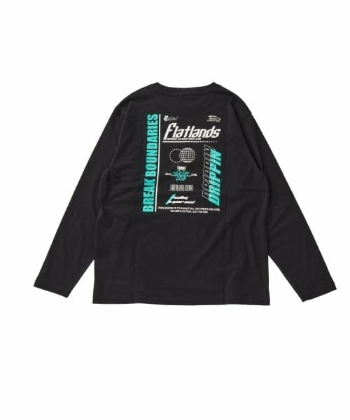 GLAZOS / グラソス Tシャツ | 【プチプラ】バック２トーンロゴプリント長袖Tシャツ | 詳細8