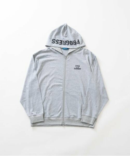 GLAZOS / グラソス パーカー | 【ヘビーウェイト天竺】ジップパーカー（トップ グレー）