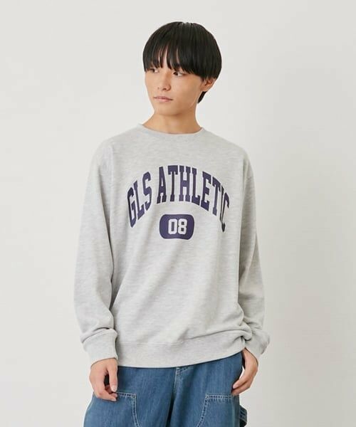 GLAZOS / グラソス スウェット | 【プチプラ】【乾きやすい】アソートフロントプリントトレーナー（オートミール）