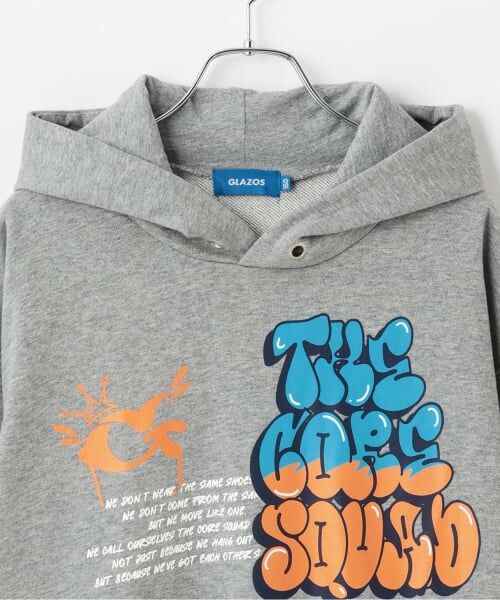 GLAZOS / グラソス パーカー | 【毛玉になりにくい】ランダムプリントビッグパーカー | 詳細2