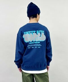 GLAZOS / グラソス スウェット | 【毛玉になりにくい】バックリフレクタープリントトレーナー