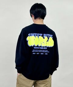 GLAZOS / グラソス スウェット | 【毛玉になりにくい】バックリフレクタープリントトレーナー