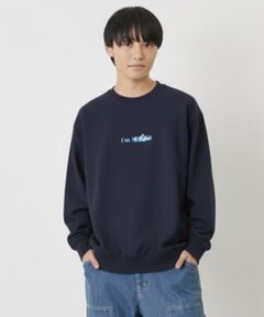 GLAZOS / グラソス スウェット | 【毛玉になりにくい】I 'm ロゴフロントプリントトレーナー