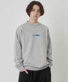 GLAZOS / グラソス スウェット | 【毛玉になりにくい】I 'm ロゴフロントプリントトレーナー