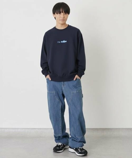 GLAZOS / グラソス スウェット | 【毛玉になりにくい】I 'm ロゴフロントプリントトレーナー | 詳細12