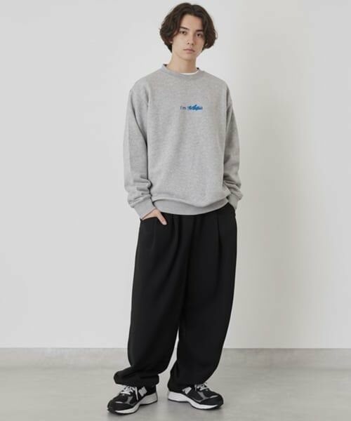 GLAZOS / グラソス スウェット | 【毛玉になりにくい】I 'm ロゴフロントプリントトレーナー | 詳細14