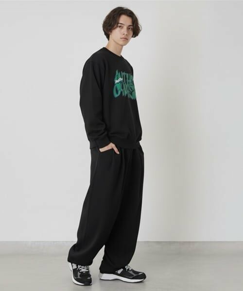 GLAZOS / グラソス スウェット | 【毛玉になりにくい】アップリケビッグトレーナー | 詳細10