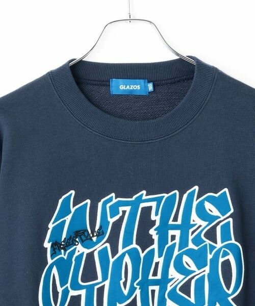 GLAZOS / グラソス スウェット | 【毛玉になりにくい】アップリケビッグトレーナー | 詳細2