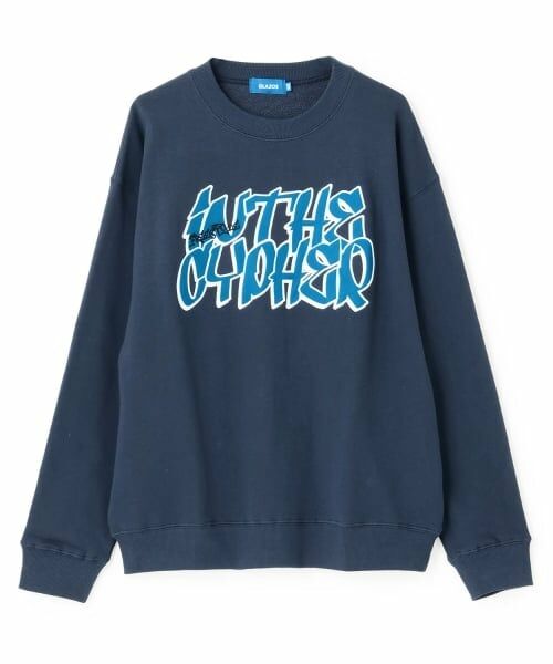 GLAZOS / グラソス スウェット | 【毛玉になりにくい】アップリケビッグトレーナー | 詳細7