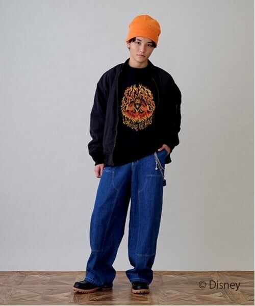 GLAZOS / グラソス スウェット | 【GLSW.】【DISNEY VILLAINS】裏起毛アソートプリントトレーナー（オレンジ）