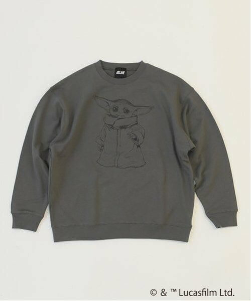 GLAZOS / グラソス スウェット | 【GLSW.】 STAR WARS  マンダロリアン／裏毛アソートプリントトレーナー | 詳細1